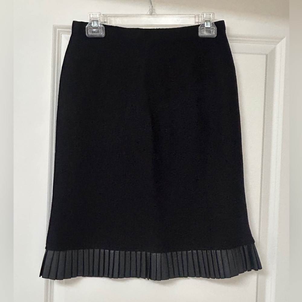 *NWT* Milano Black Skirt with Pleated Hem